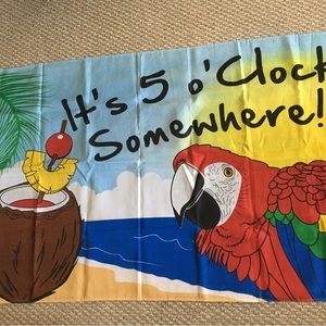 Jimmy Buffett related it’s 5 O’Clock Somewhere tapestry banner 3’ x 5’